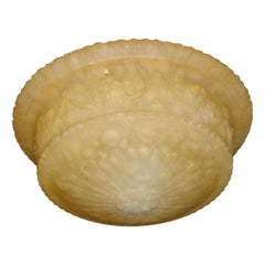 Neoclassic Alabaster Light Fixture