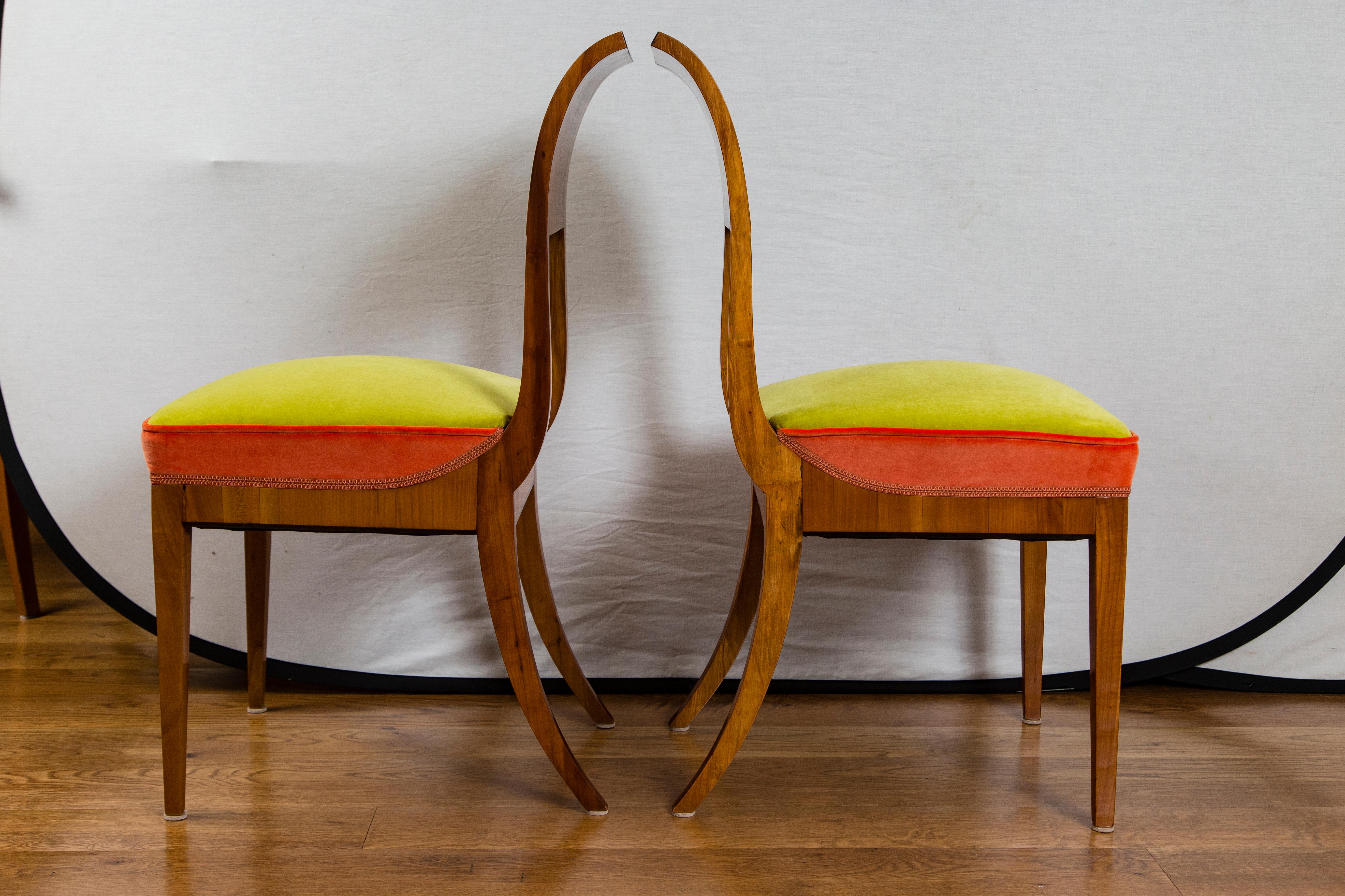 Chaises d'appoint Biedermeier néoclassiques, 3 disponibles Bon état - En vente à Westport, CT