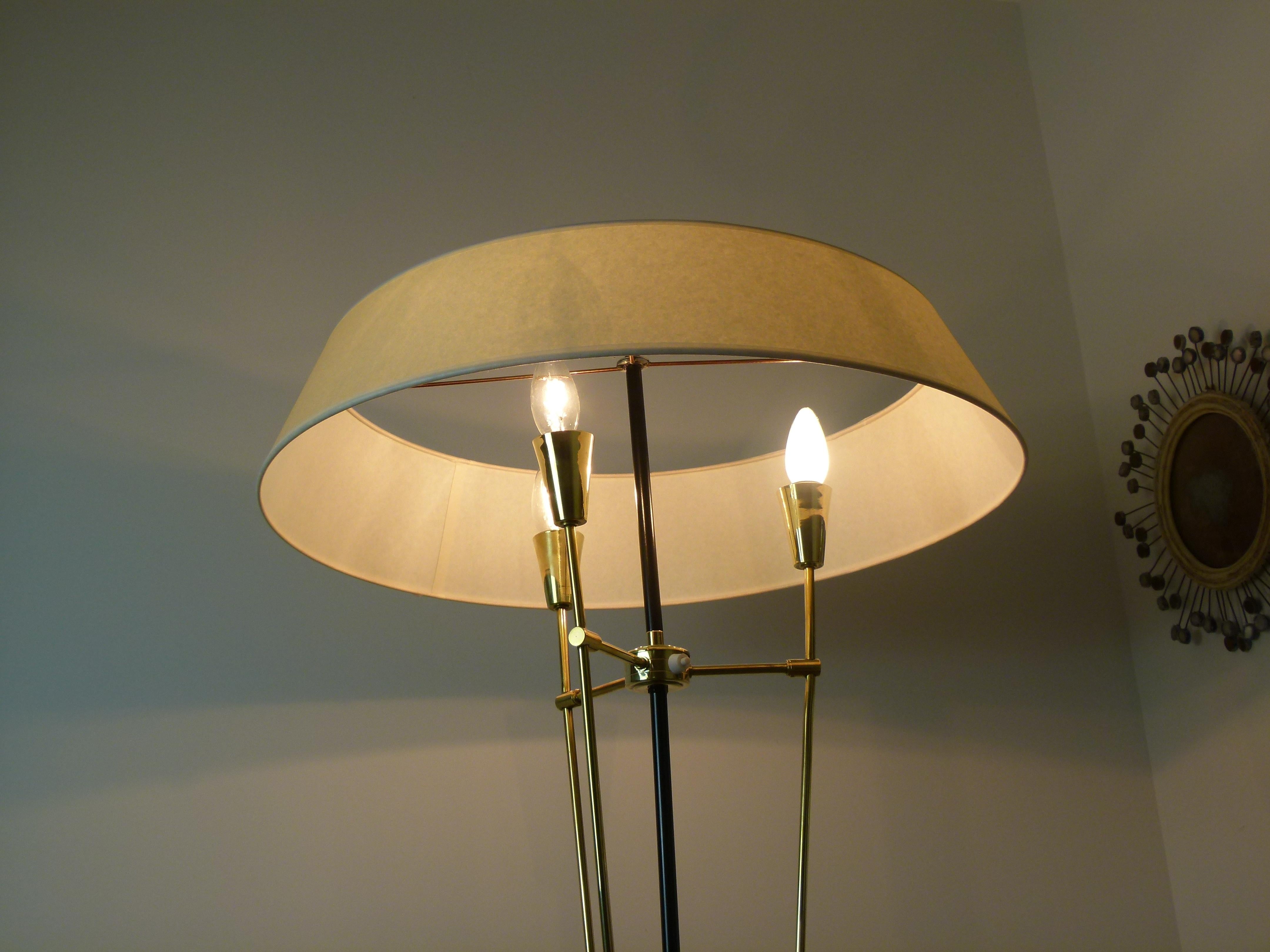 Neoclassic Bronze Chandelier, circa 1945-1950 5