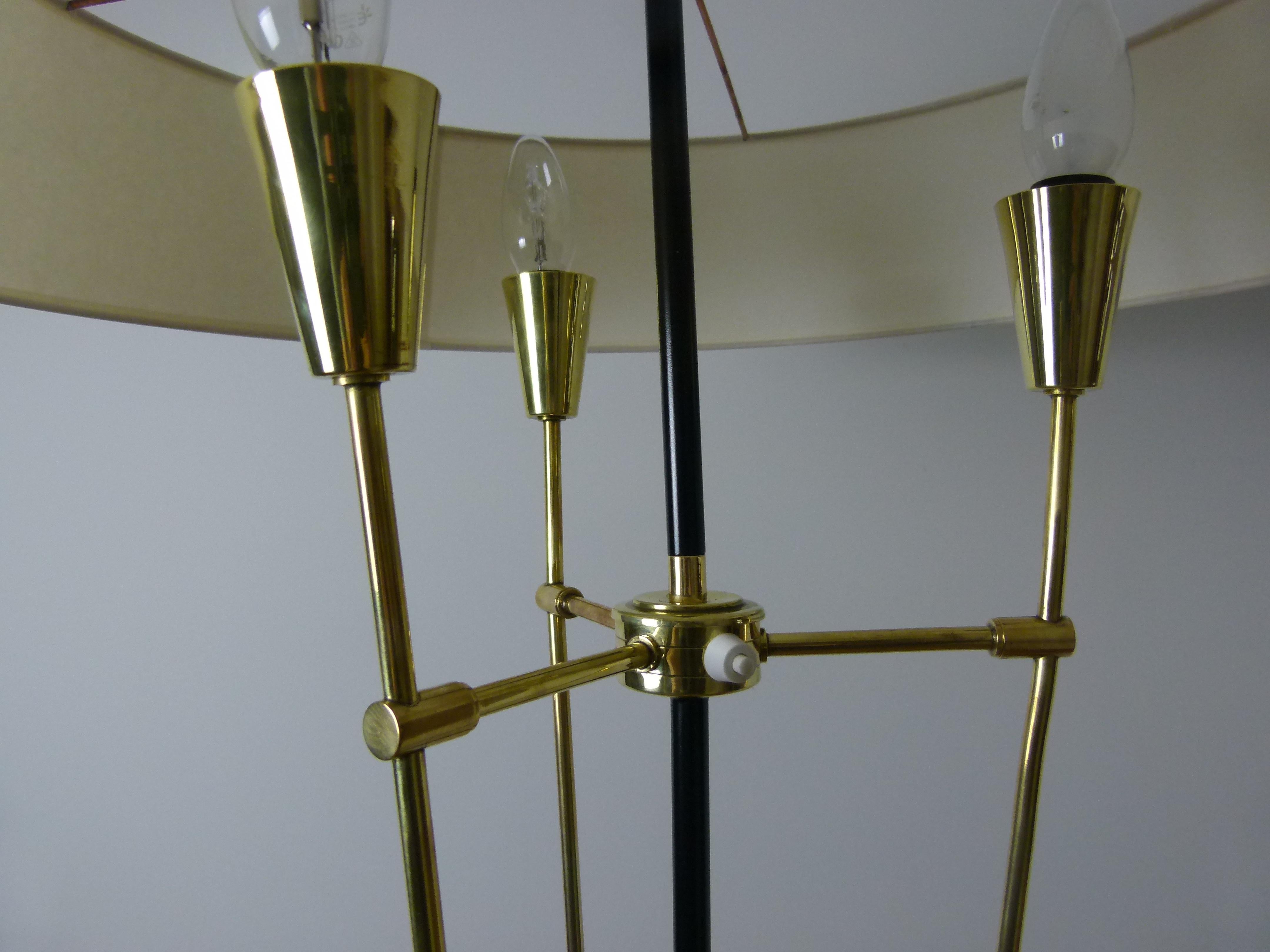 Neoclassic Bronze Chandelier, circa 1945-1950 2