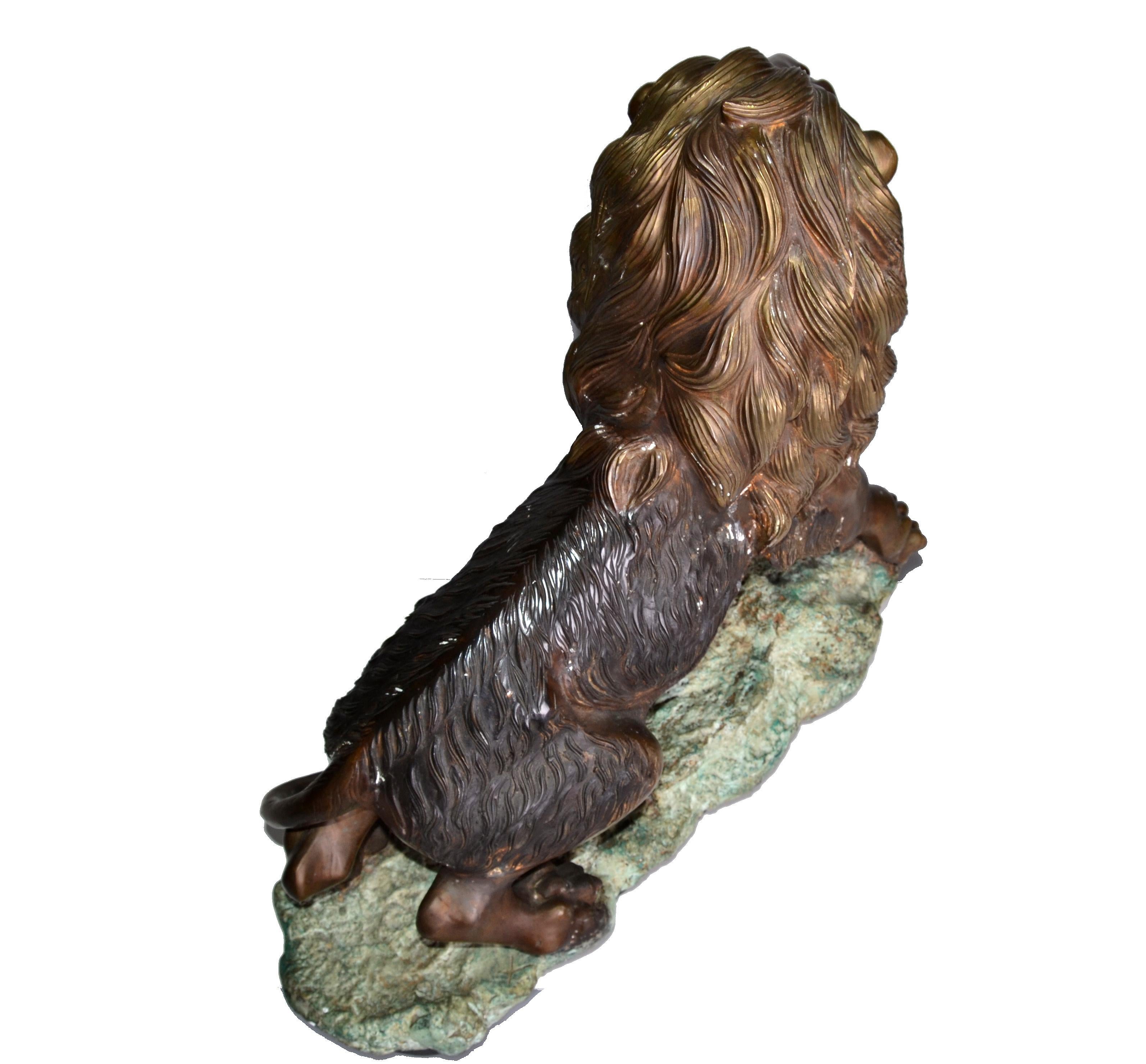 Leone neoclassico francese in bronzo massiccio in vendita 1