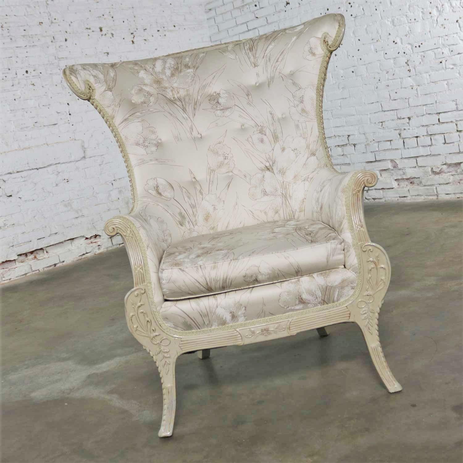 french style wingback chair