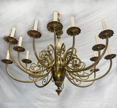 Neoclassic Gilt Bronze Chandelier