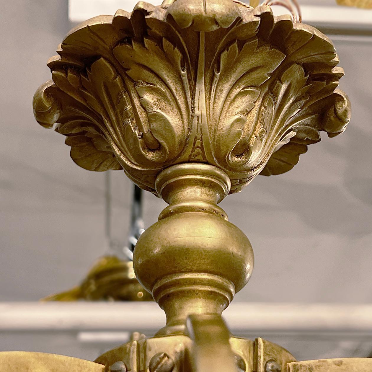 Neoclassic Gilt Bronze Lantern For Sale 3