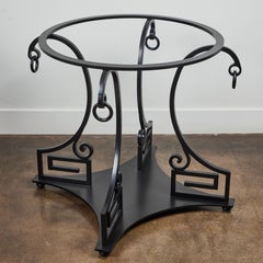 Neoclassic Greek Key Wrought Iron Center or Dining Table