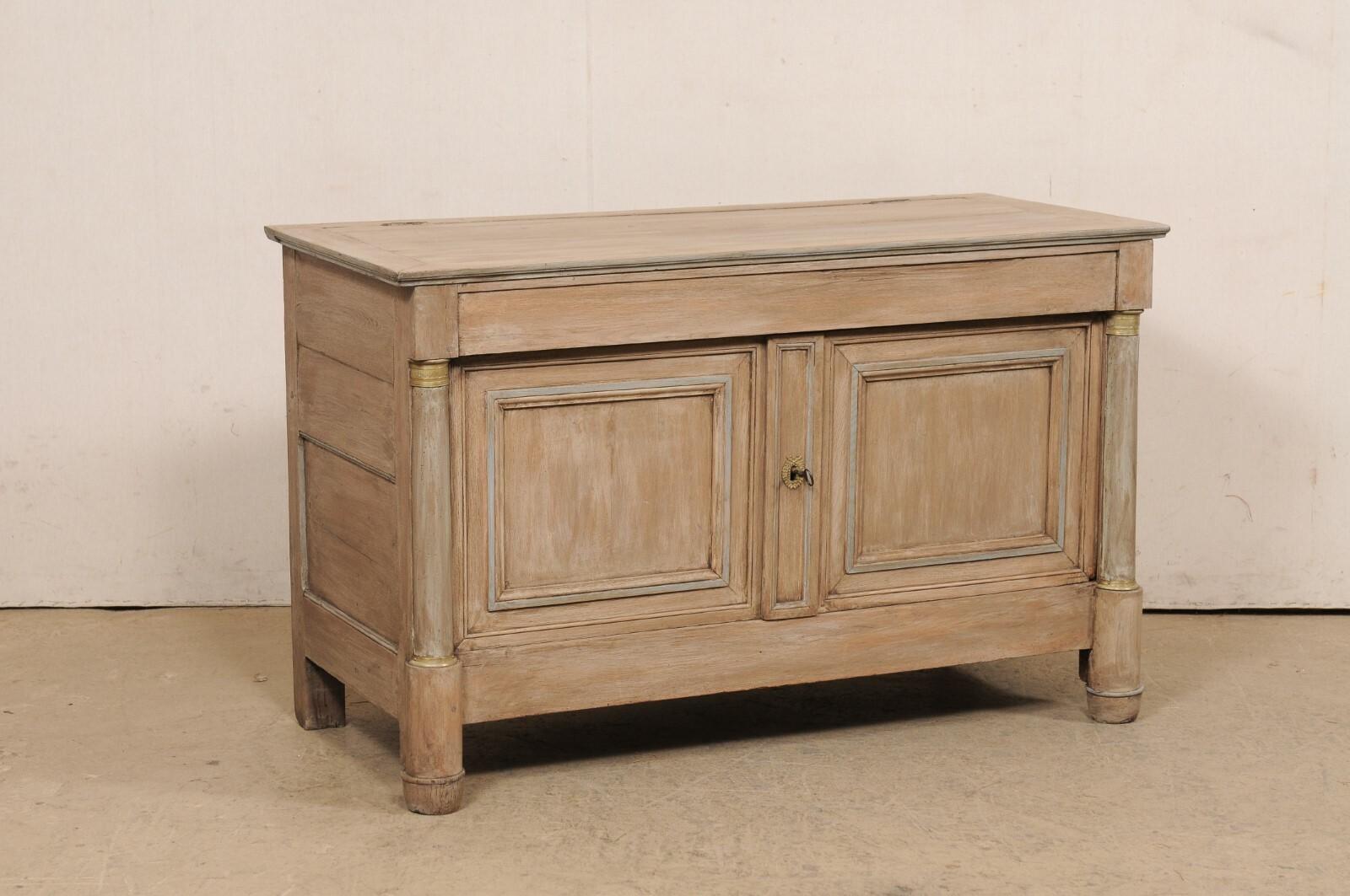 Wood Neoclassic Lift-Top Cabinet, 19th C. France For Sale