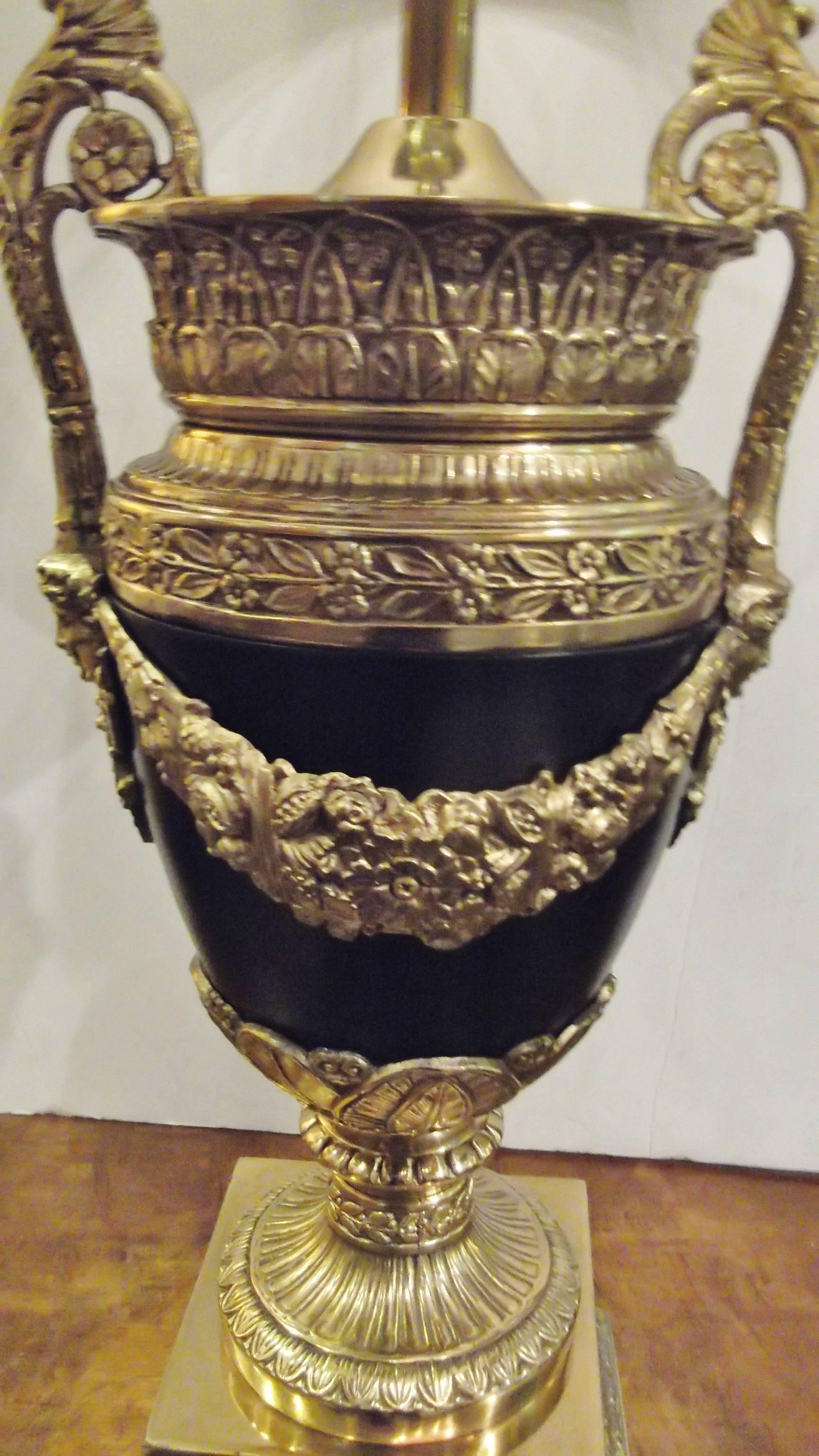 brass urn lamp