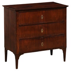 Neoclassic Period Italian Cassettiera, with Clean/Linear Line Design
