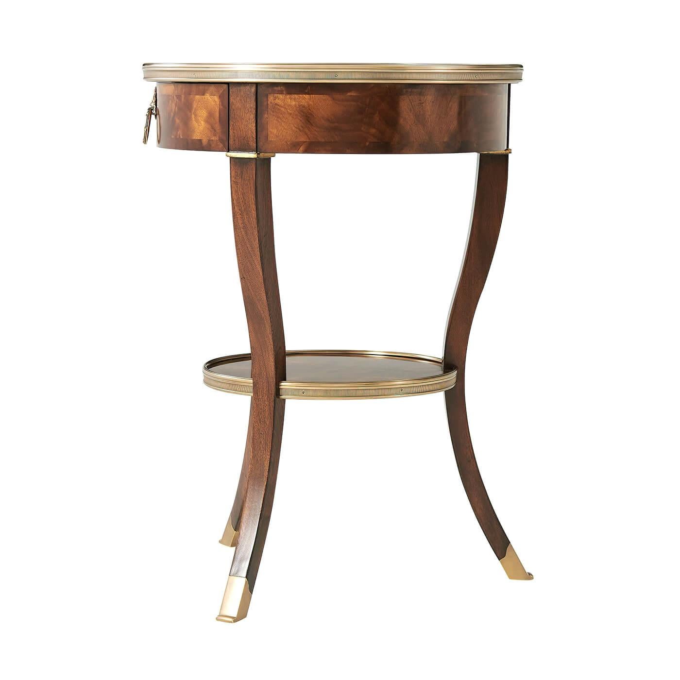 Neoclassical Neoclassic Round End Table For Sale