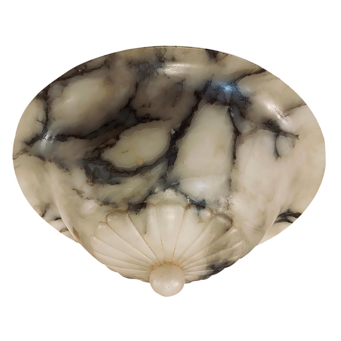 Neoclassic Style Alabaster Fixture