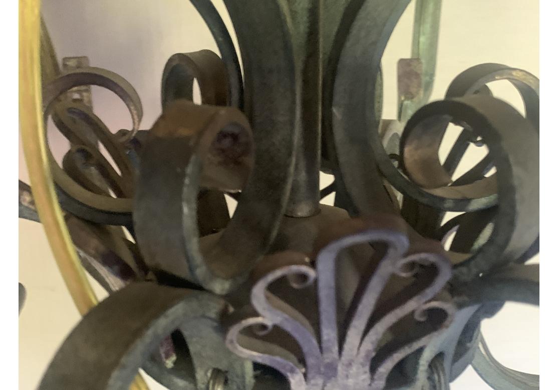 Neoclassic Style Light Wrought Iron Chandelier with Arrows 1