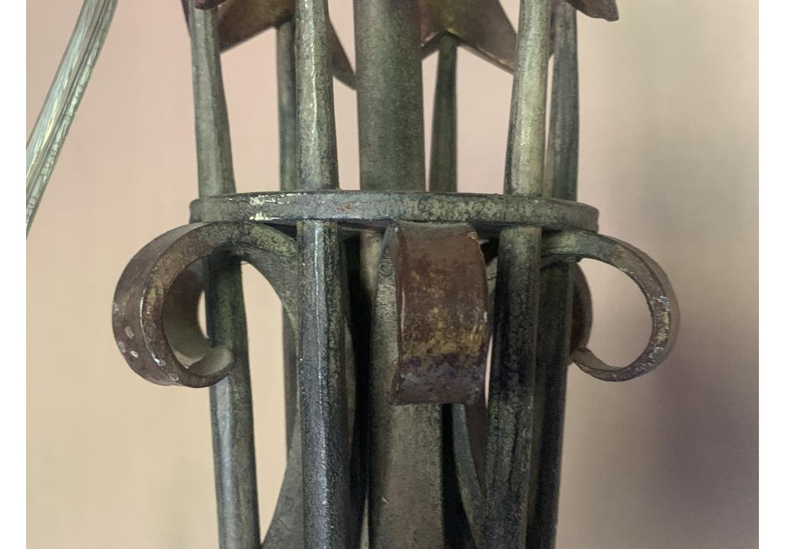 Neoclassic Style Light Wrought Iron Chandelier with Arrows 3