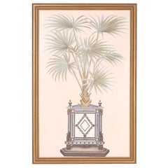 Neoclassic Trompe L’oeil Style Oil Painting on Canvas