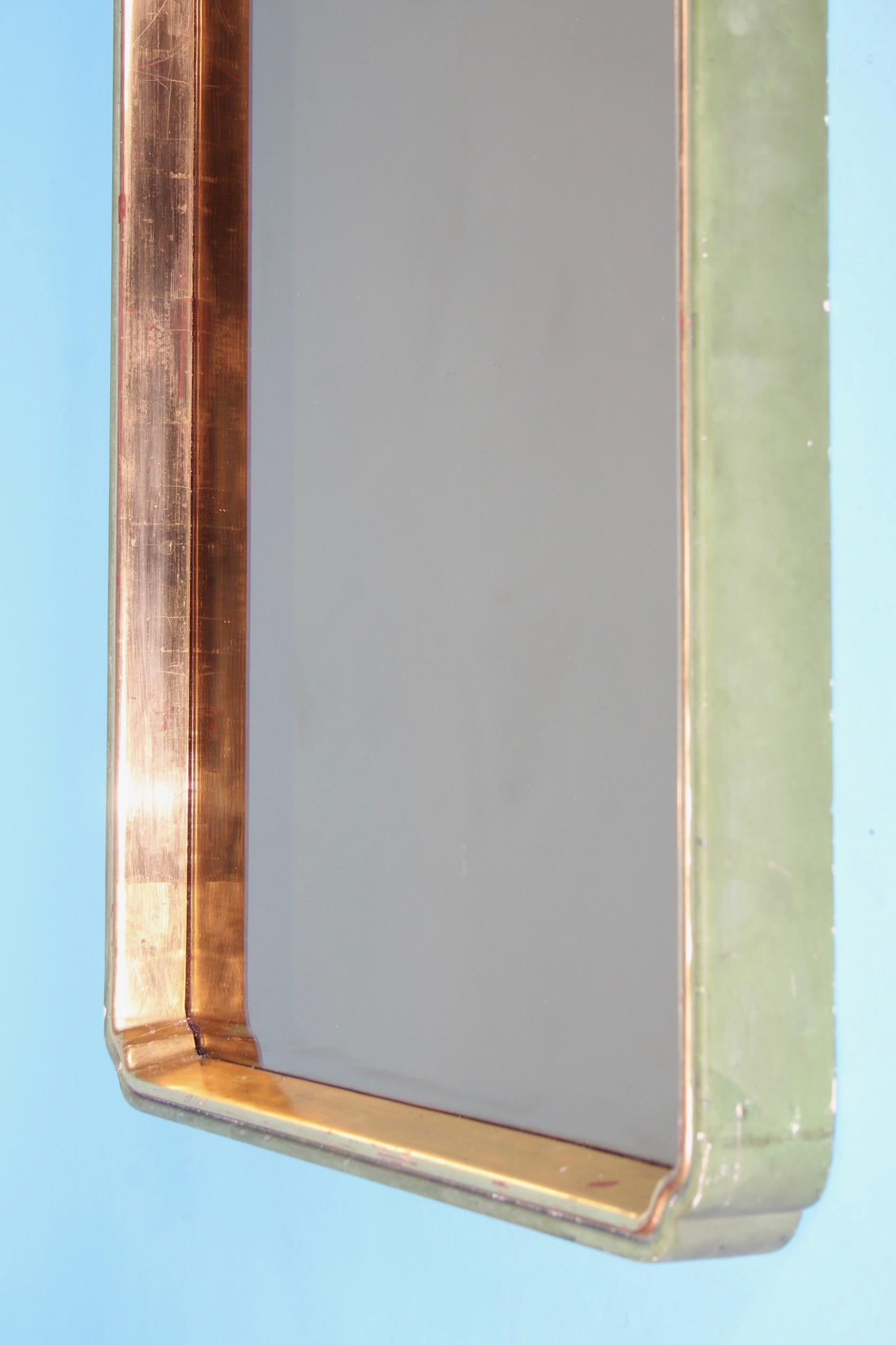 Italian Neoclassic Wood and Glass Mirror