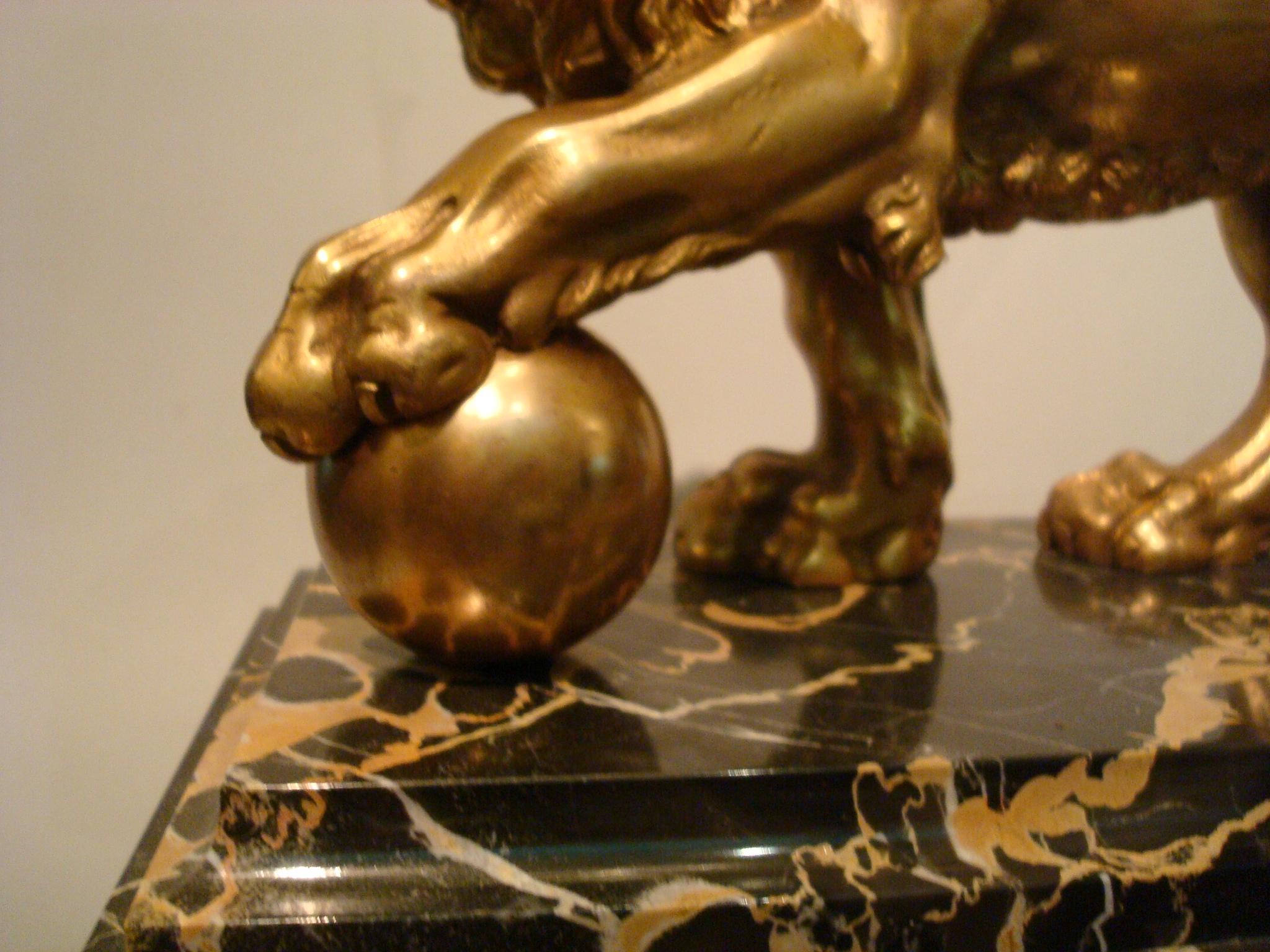 Neoclassical Grand Tour Italian Gilt Bronze of Medici Lion, Italy, 19th Century 9