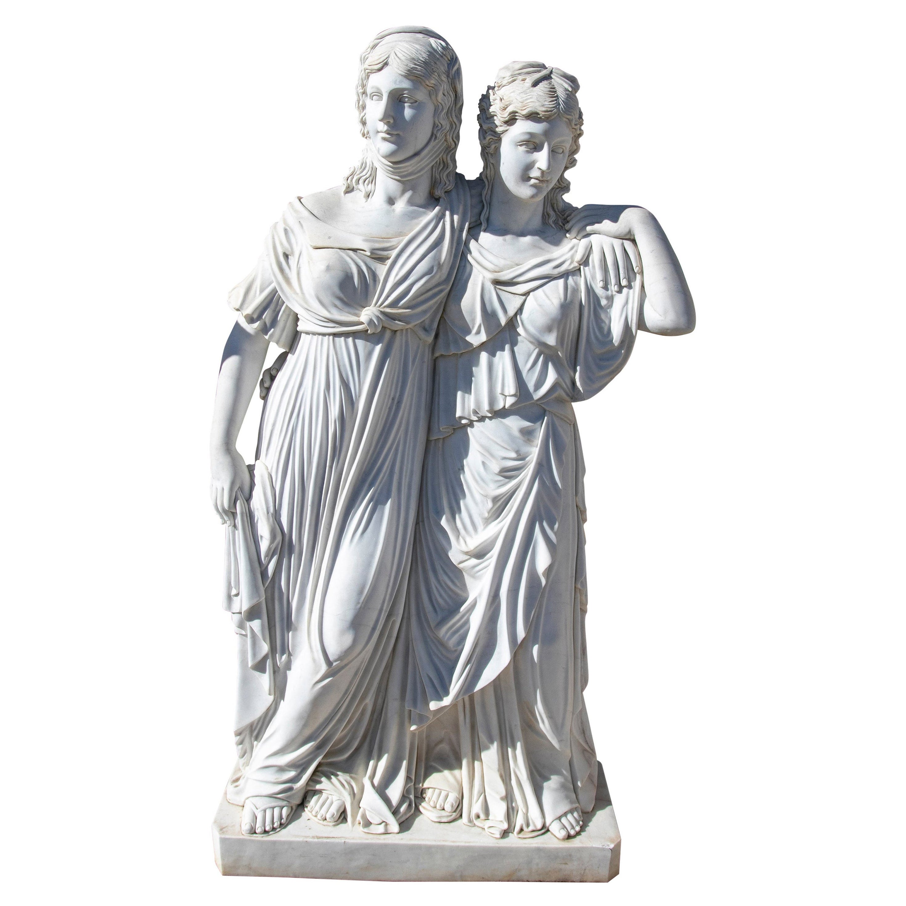 Neoclassical 1990s Reproduction of The Princesses by Gottfried Schadow