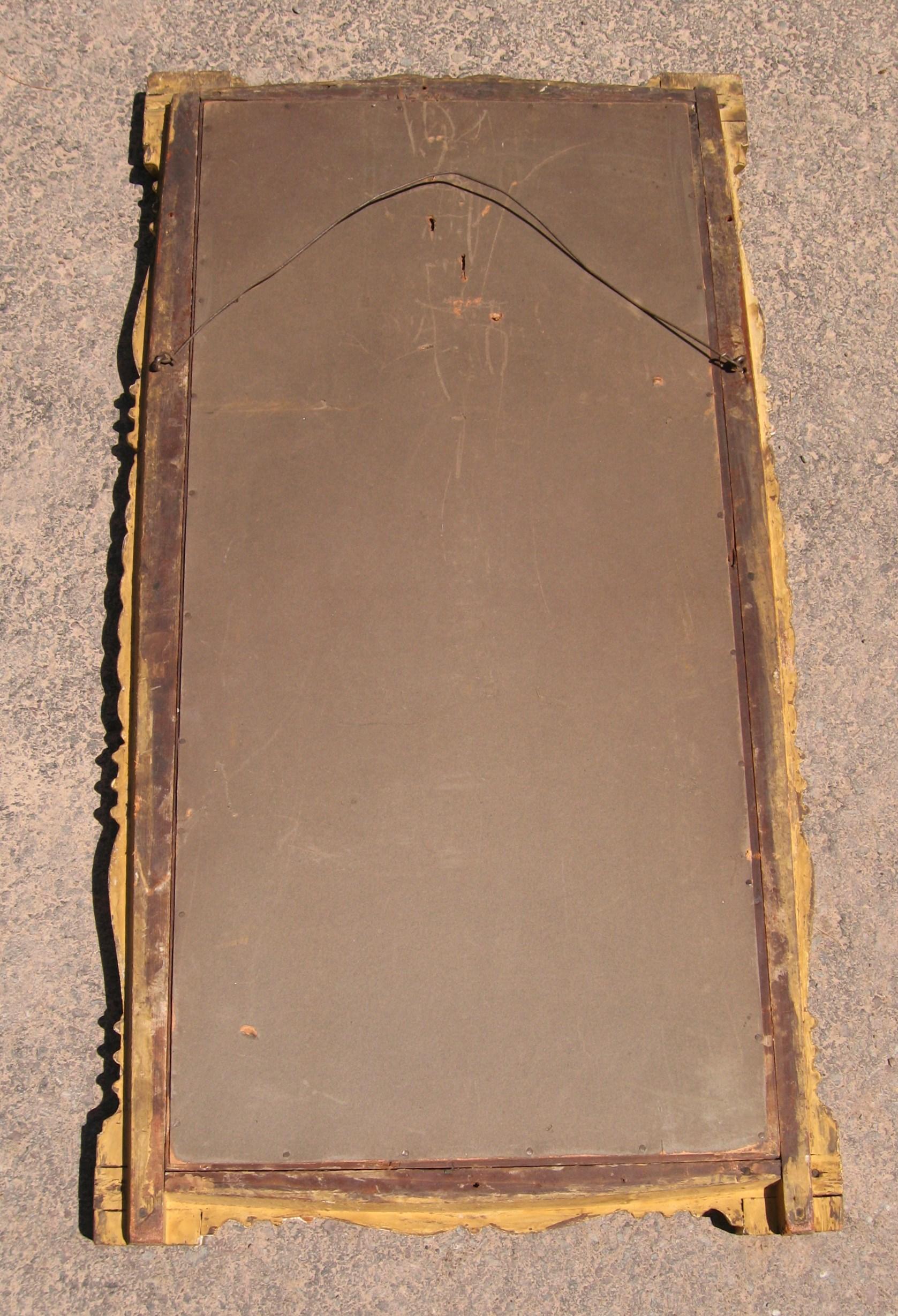 Neoclassical 2 Section Gold Gilt Pier Mirror For Sale 2