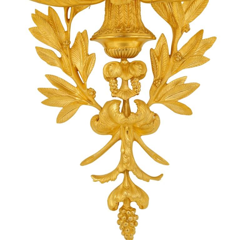 Applique neoclassica a 5 luci ispirata a Feuchère In condizioni buone in vendita a Warsaw, PL