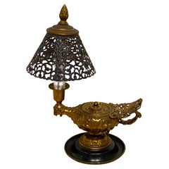 Neoclassical Aladdins Lamp and Shade