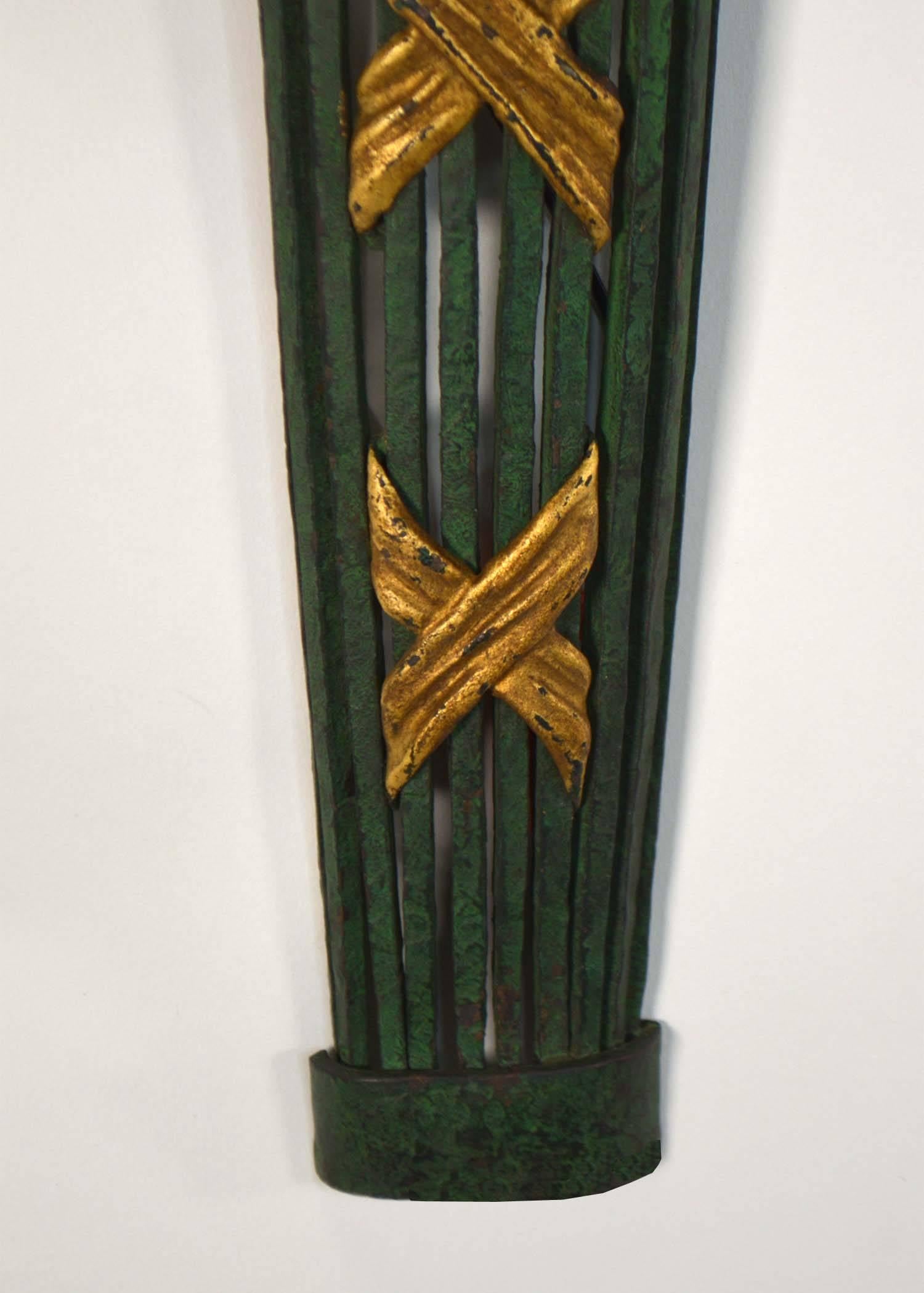 20th Century Neoclassical Arrow Sconces For Sale