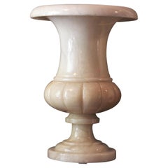 Neoclassical Art Deco Alabaster Urn Lamp