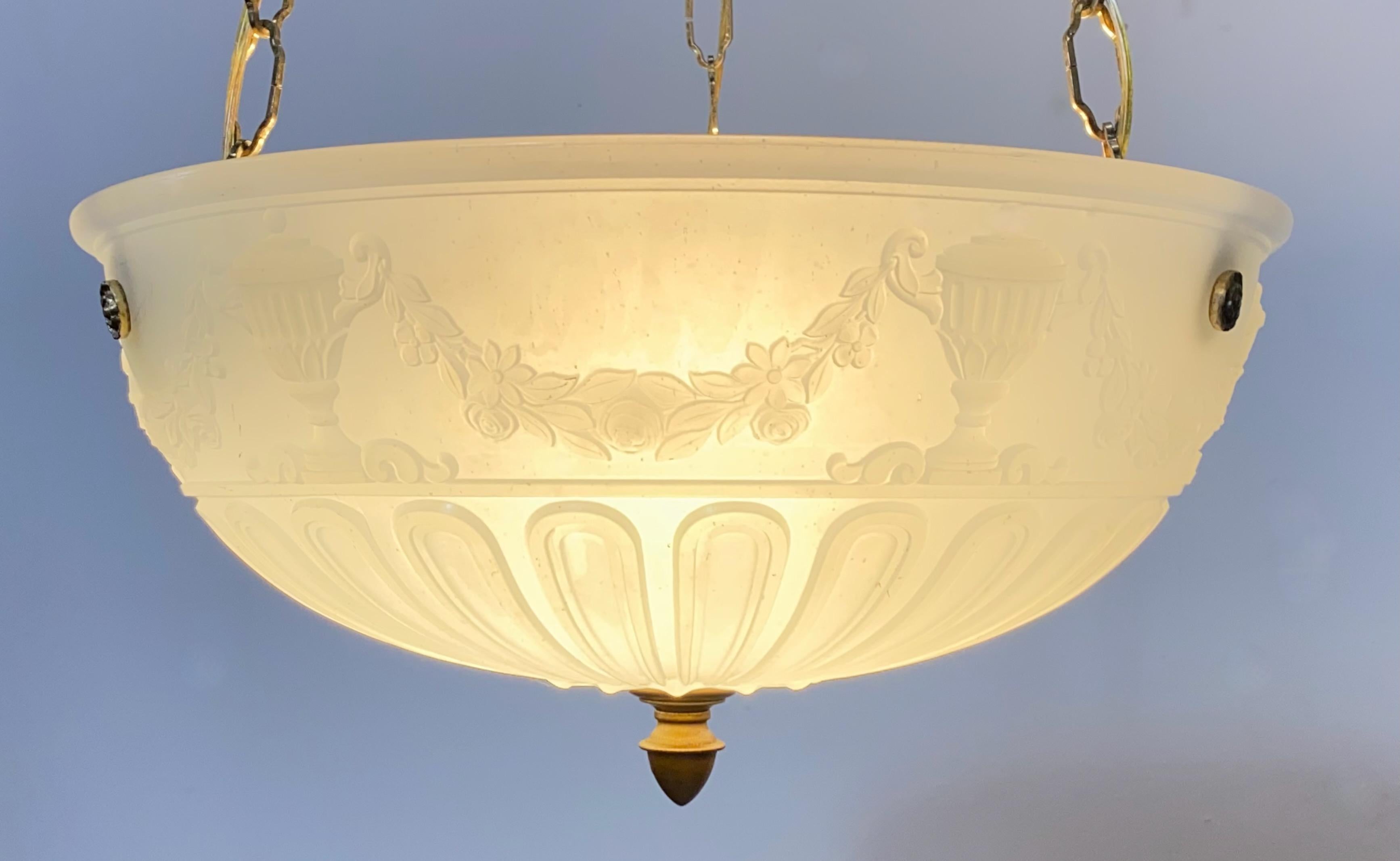 glass bowl light fixture