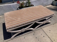 Neoclassical Backless Daybed Fully Upholstered- 1