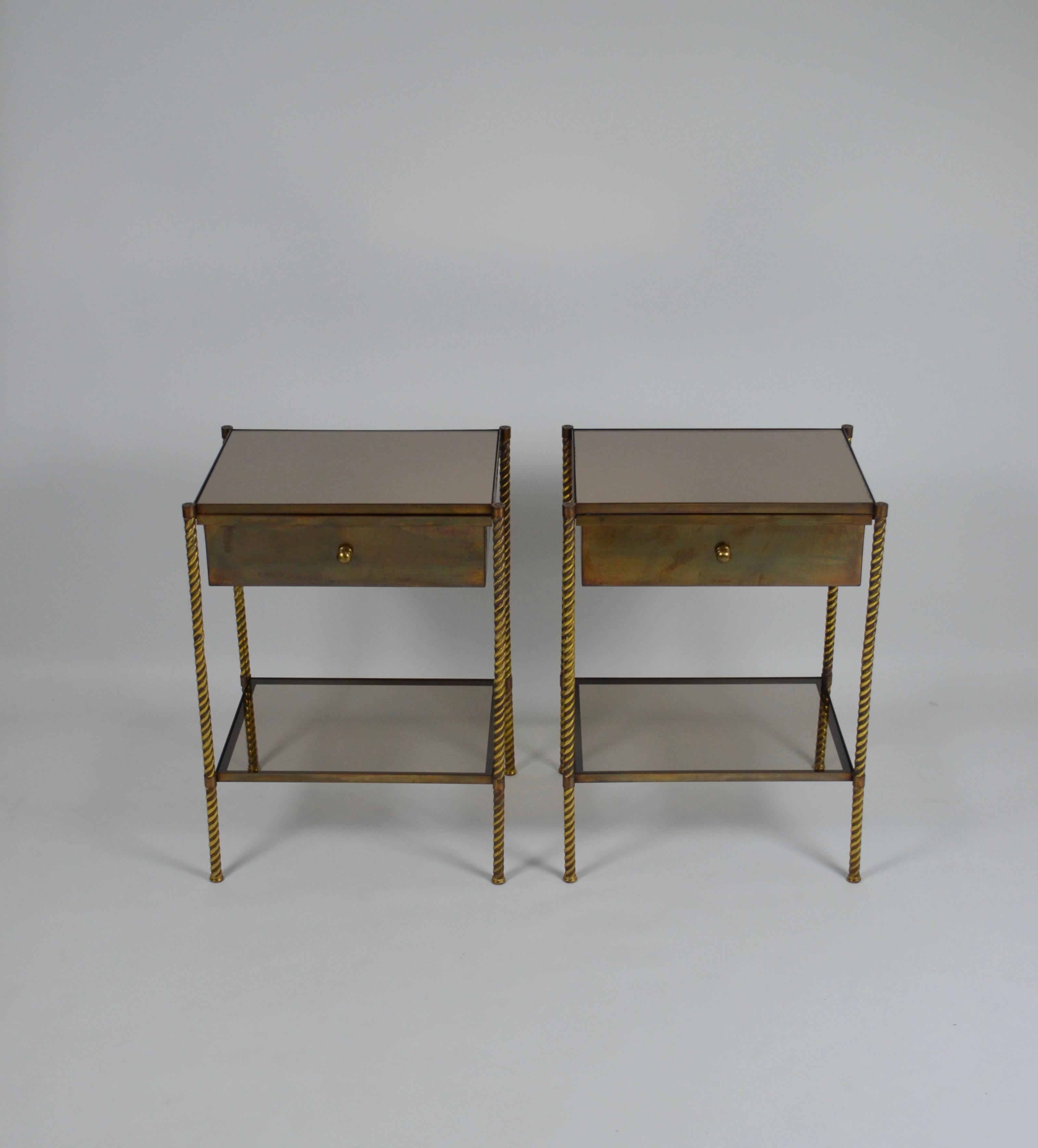 Neoclassical bedsides / end tables, France, 1950/60s  For Sale 3