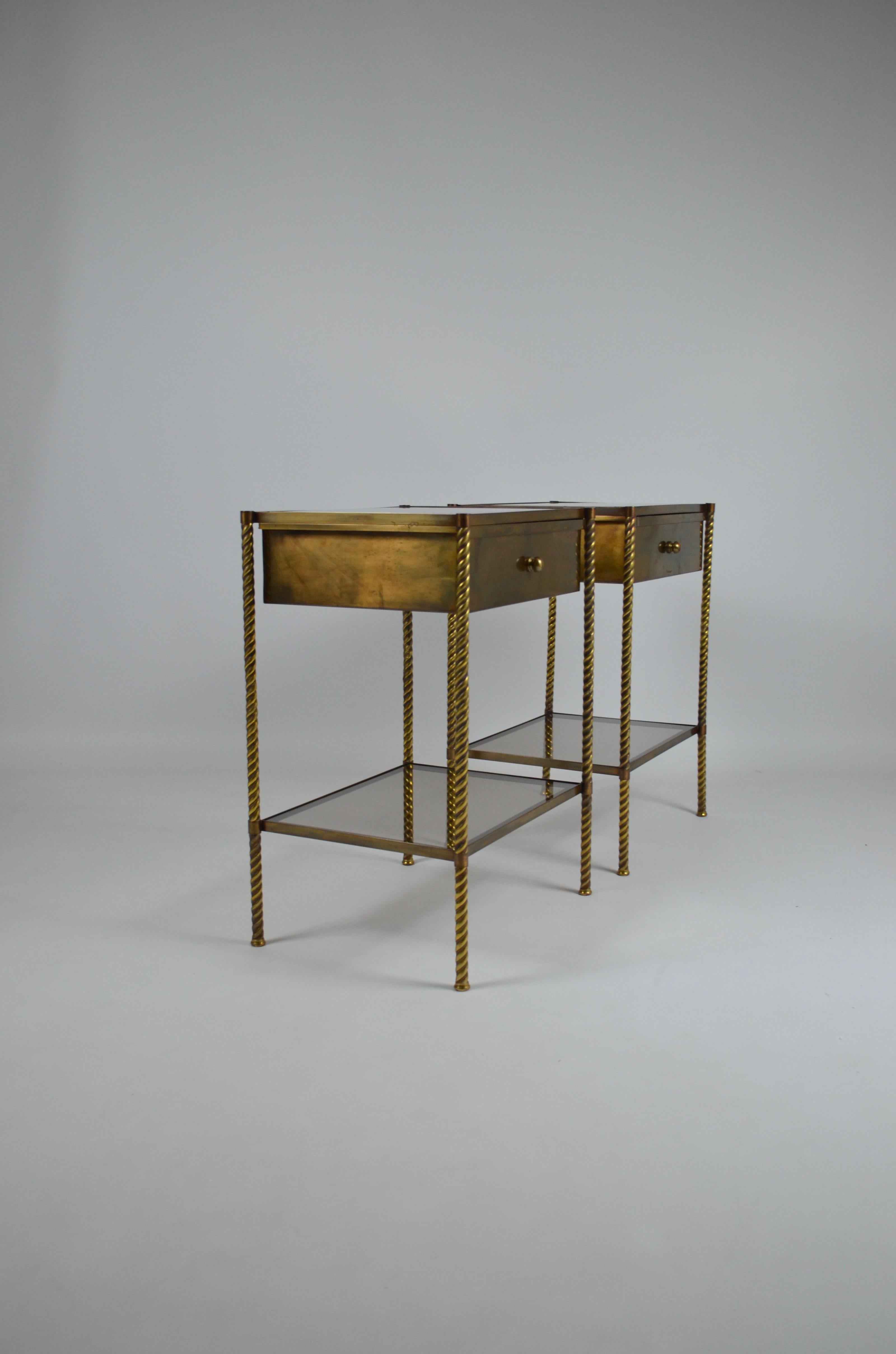 Neoclassical bedsides / end tables, France, 1950/60s  For Sale 4