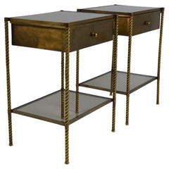 Retro Neoclassical bedsides / end tables, France, 1950/60s 