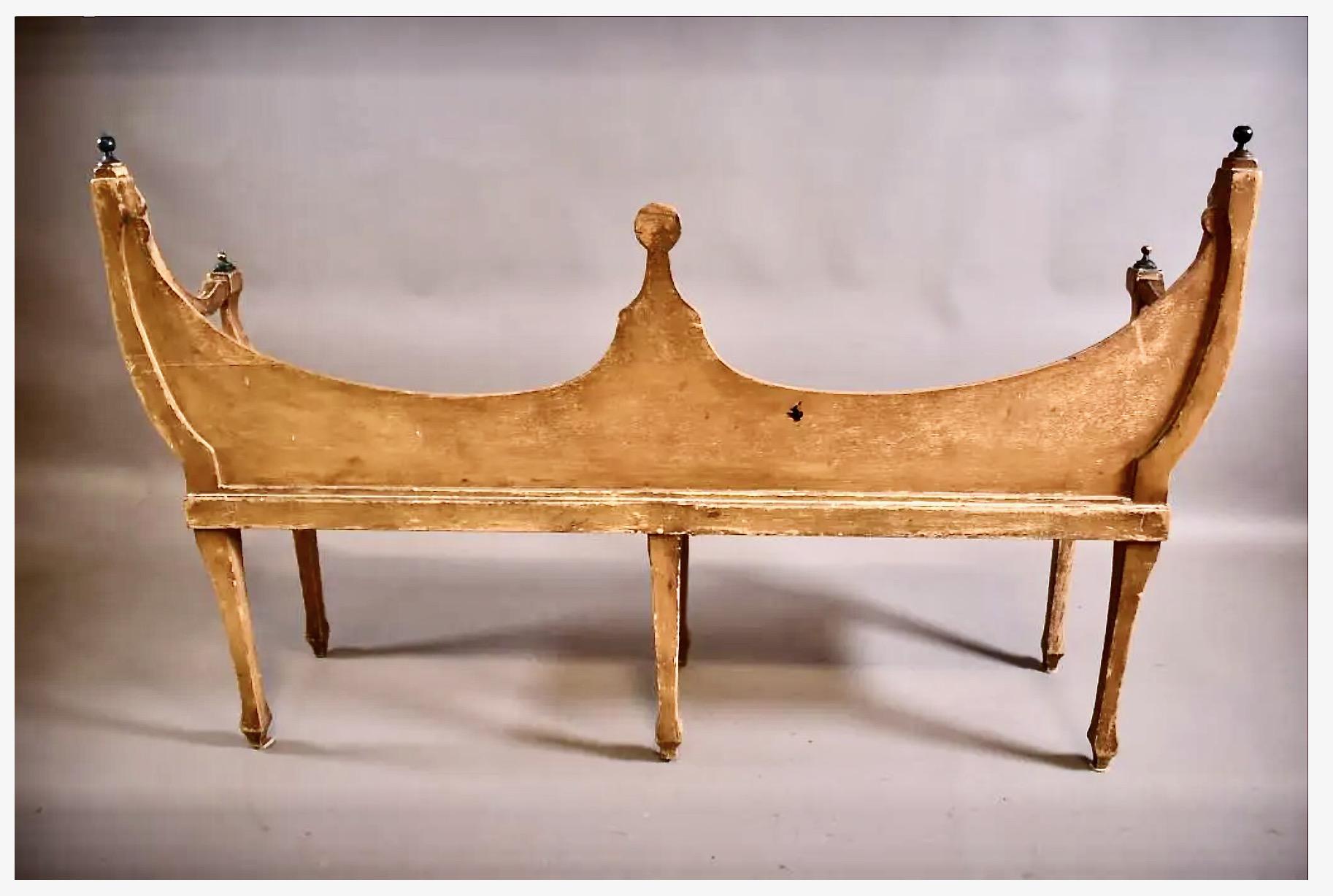 Italian Neoclassical Bench For Sale