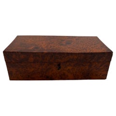 Neoclassical Biedermeier Box, Walnut Roots Wood, France, circa 1820