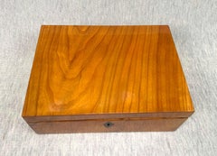 Neoclassical Biedermeier Box, Cherry Veneer, South Germany, circa 1820