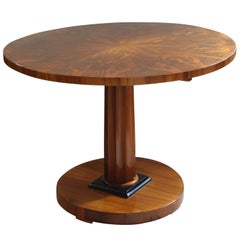 Neoclassical Biedermeier Tilt-Top Table, Walnut Veneer, Austria, circa 1825
