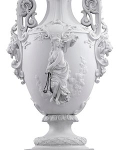Neoclassical Bisque Porcelain Urn