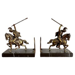 Neoclassical Bookends Roman Soldiers
