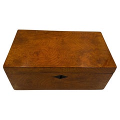 Antique Neoclassical Box, Ash Veneer, Austria, circa 1860