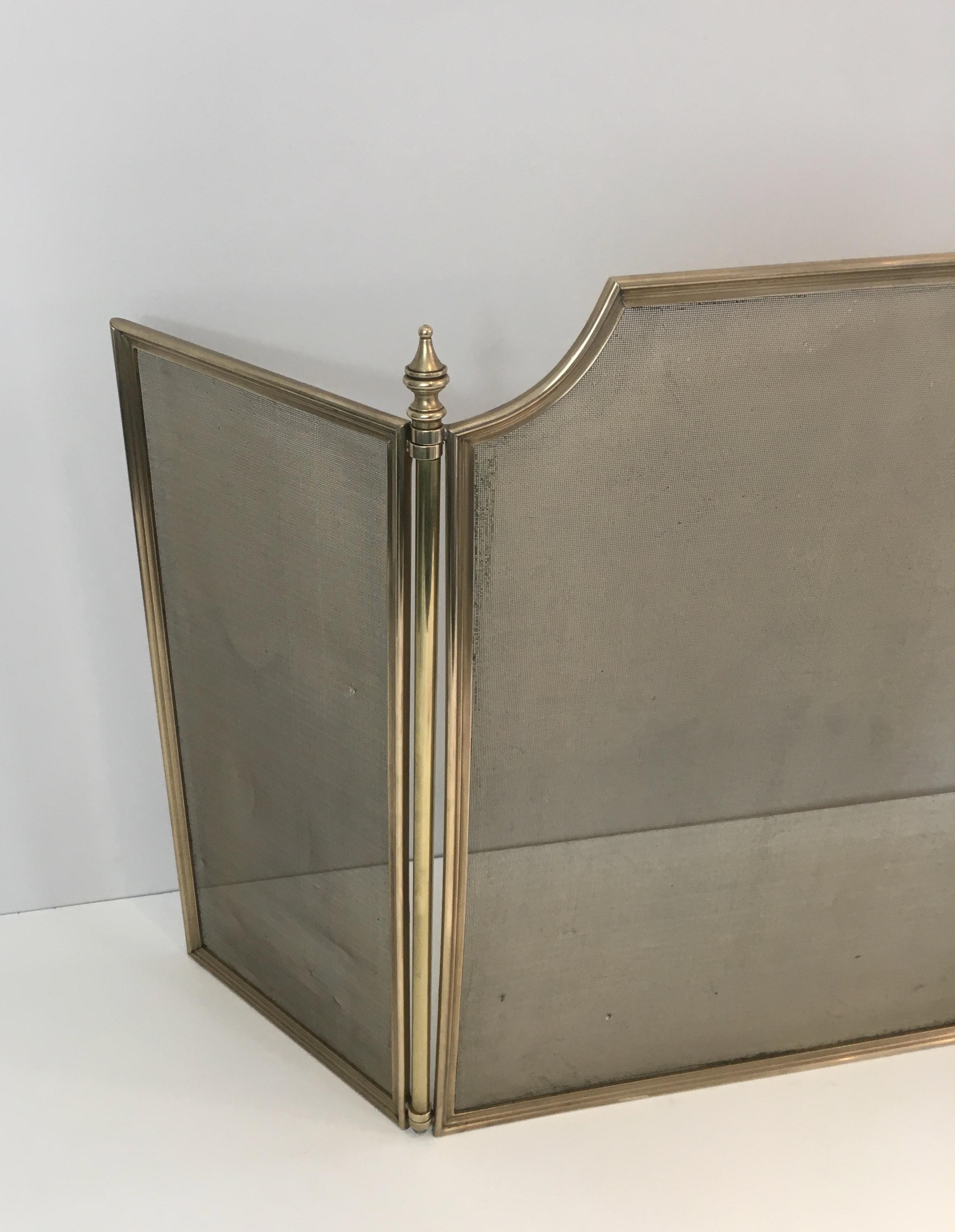 Neoclassical Brass and Brass Grilling Fire Place Screen 'Grilling a little bit d 8