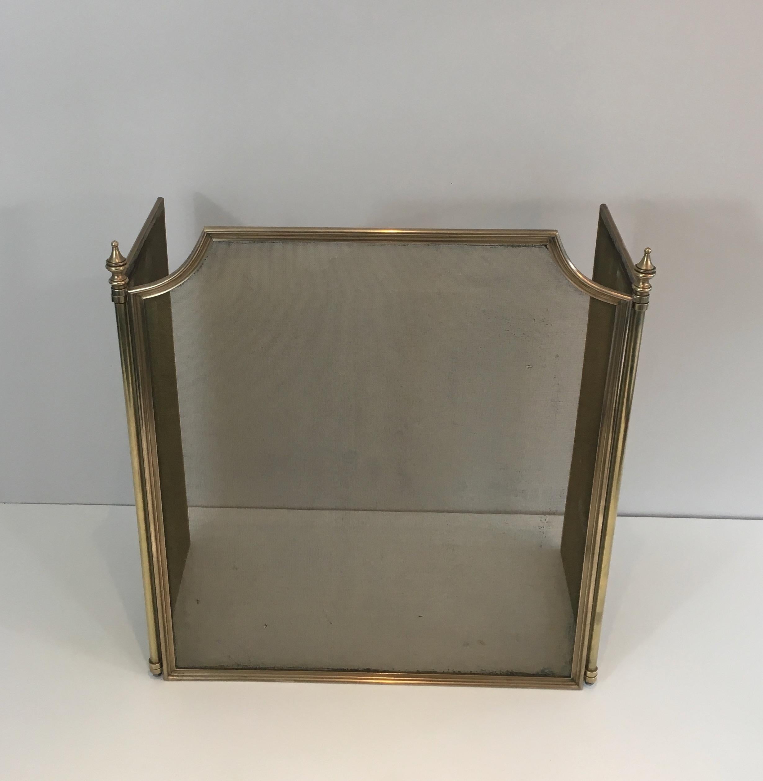 Neoclassical Brass and Brass Grilling Fire Place Screen 'Grilling a little bit d 11