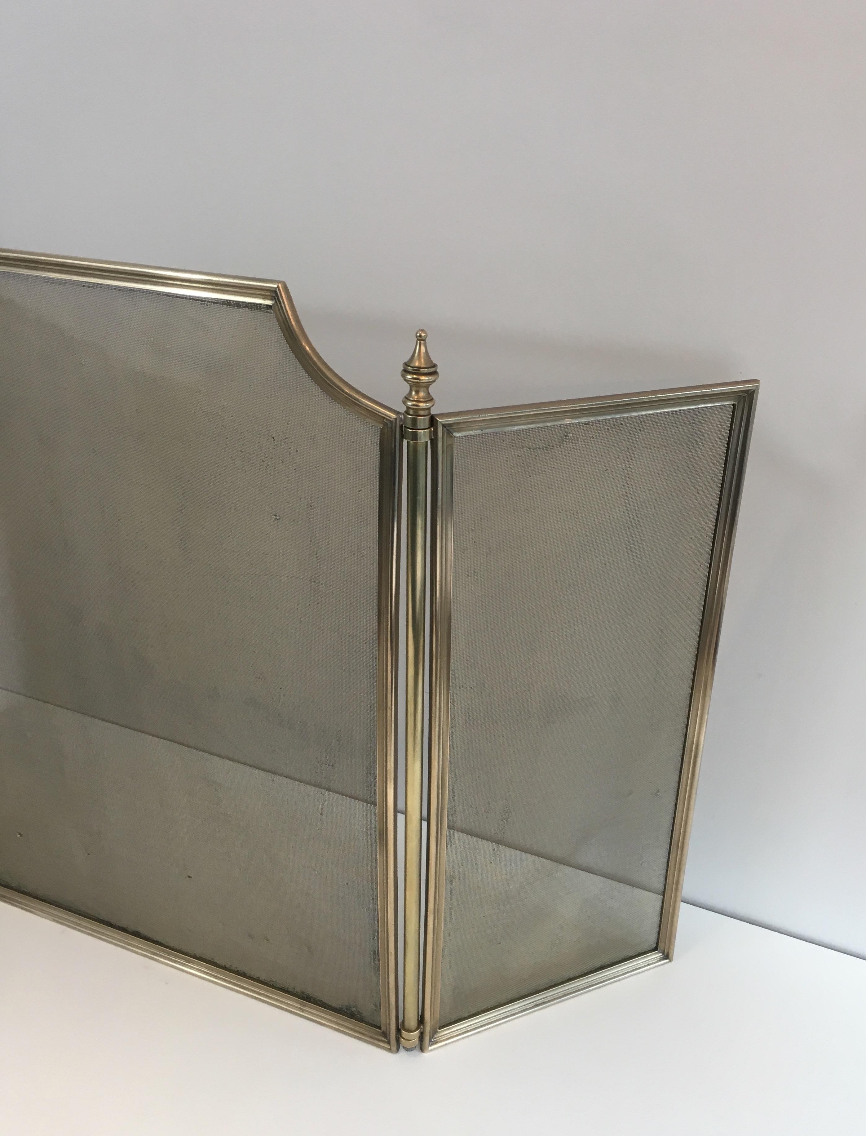 Neoclassical Brass and Brass Grilling Fire Place Screen 'Grilling a little bit d 12