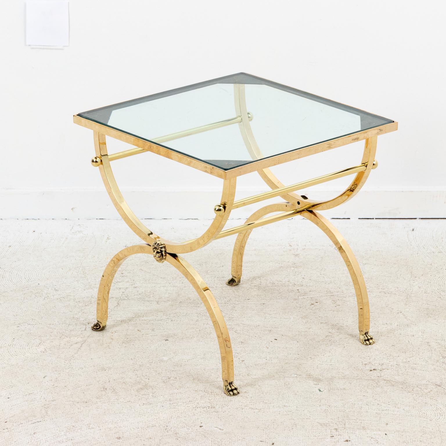 American Neoclassical Brass Drinks Table