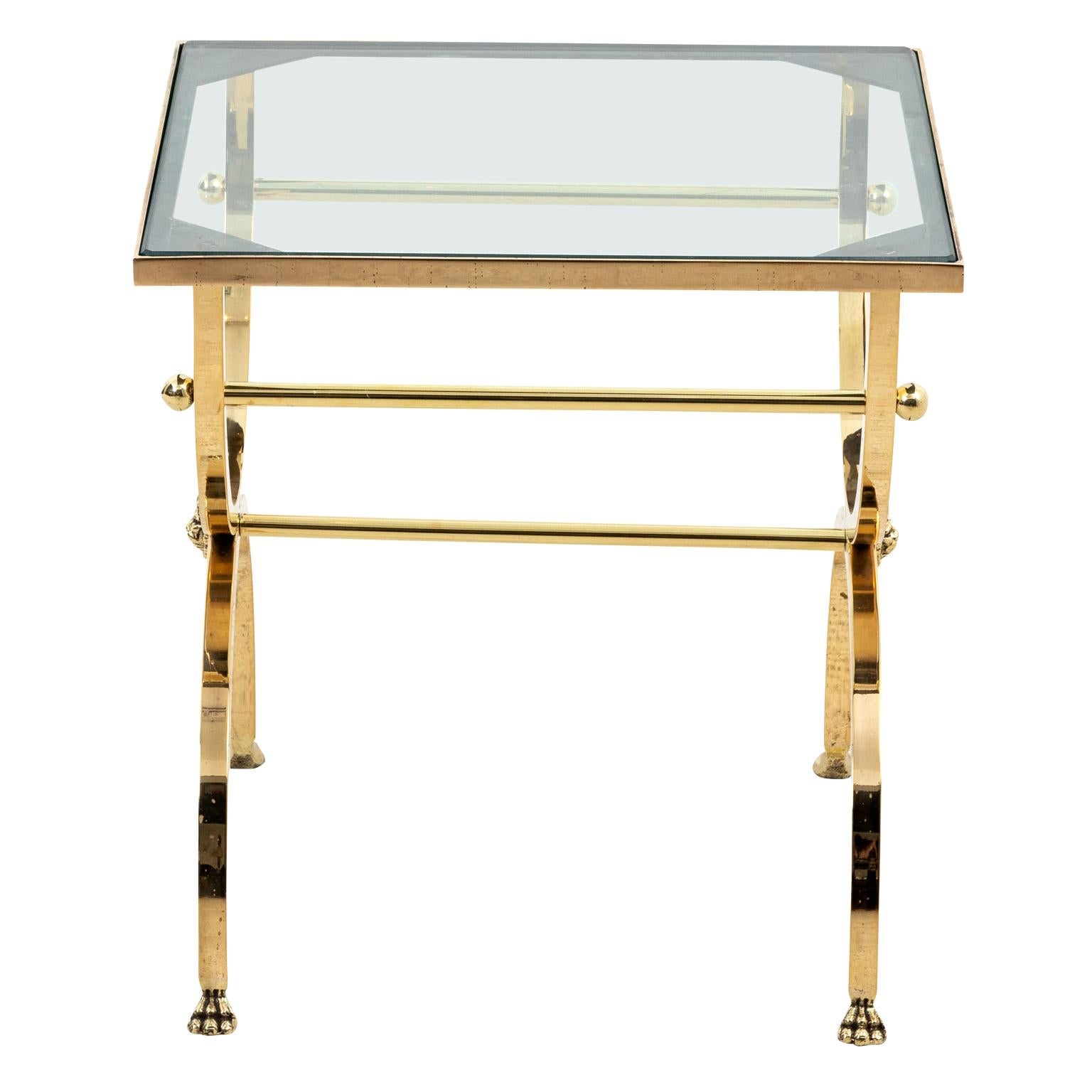 Neoclassical Brass Drinks Table
