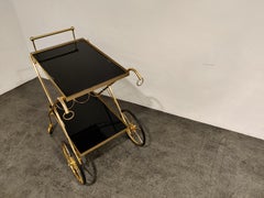 Neoclassical Brass Drinks Trolley, 1960s