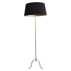 Neoclassical Brass Floor Lamp, French, circa 1940