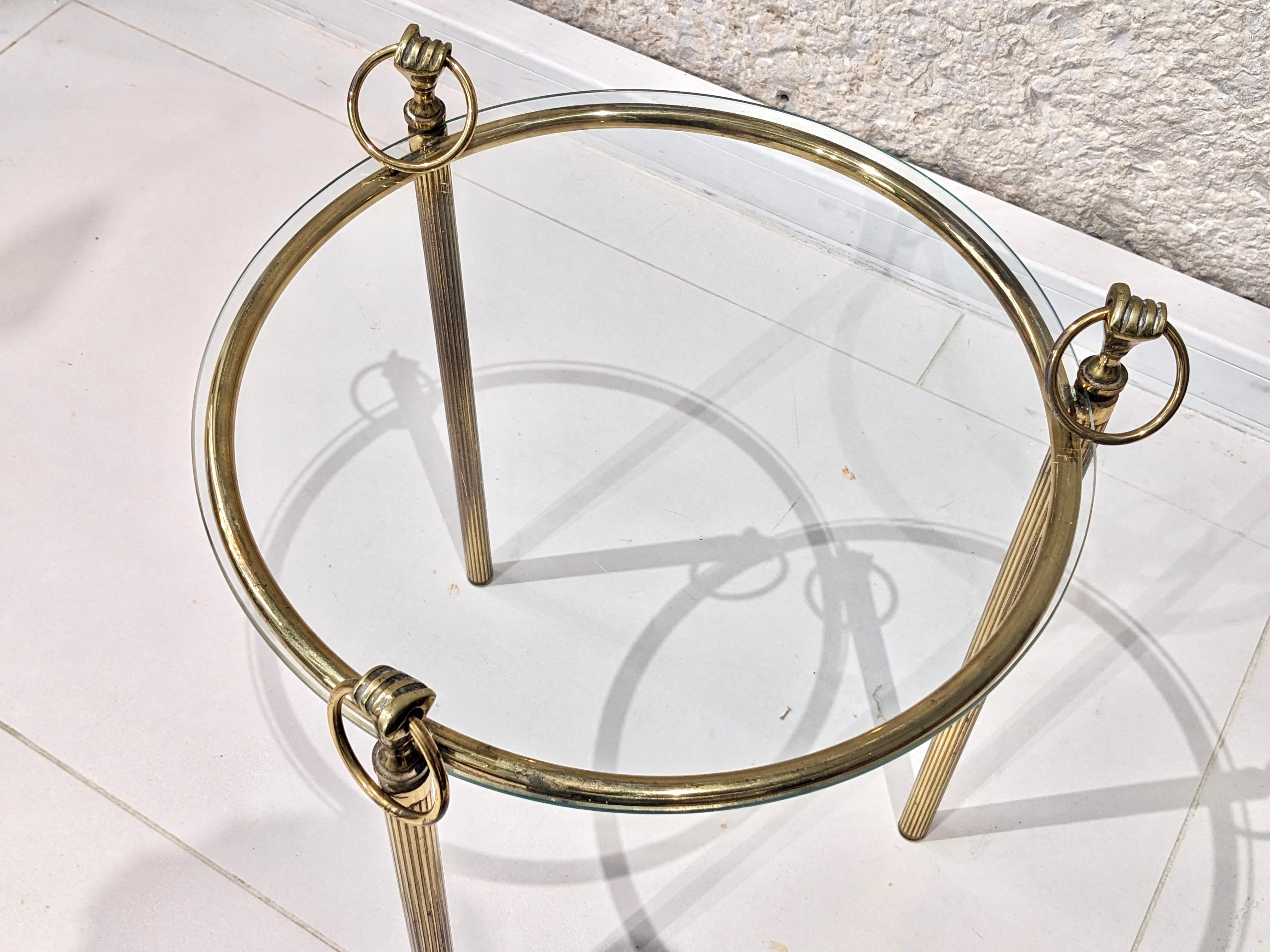 Neoclassical brass table in the spirit of 