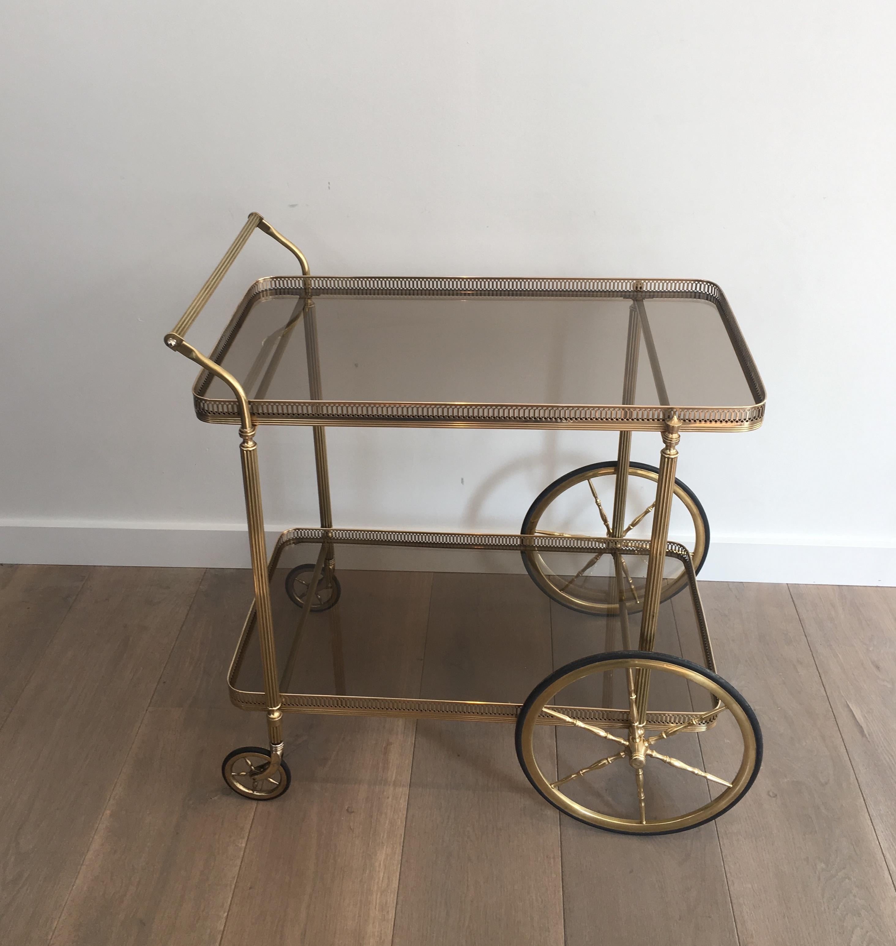Neoclassical Brass Trolley, French, circa 1940 4