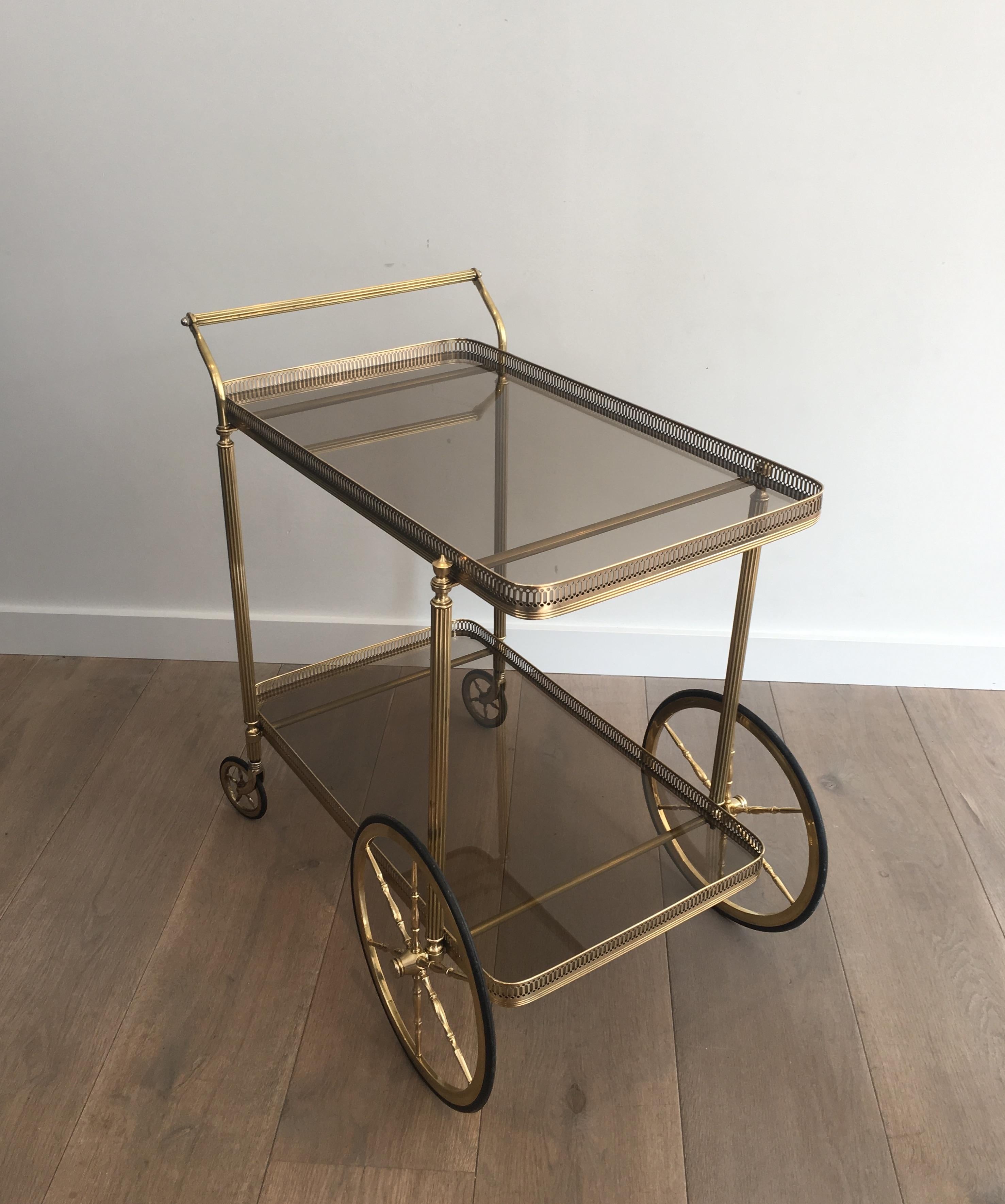 Neoclassical Brass Trolley, French, circa 1940 5