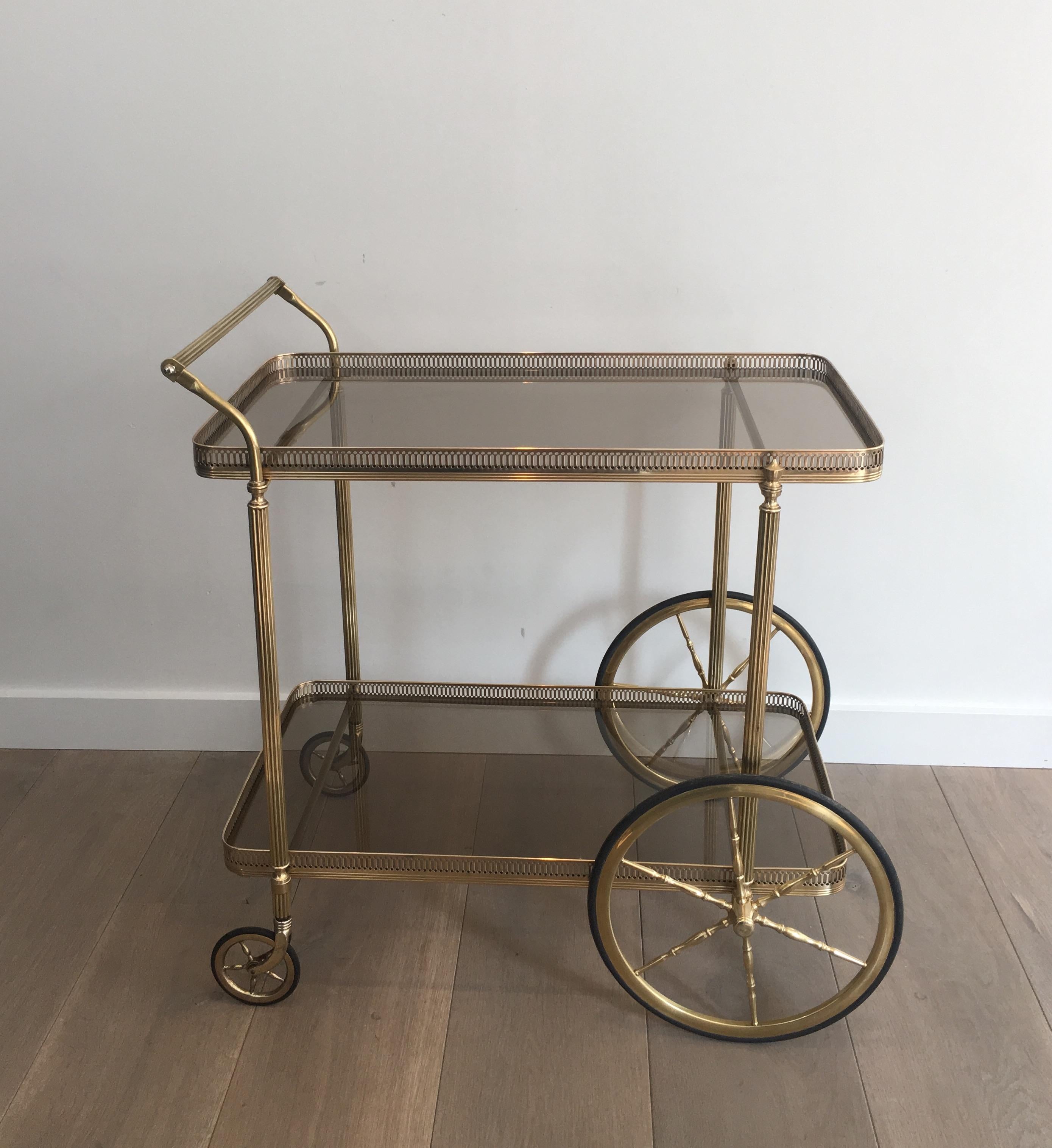 Neoclassical Brass Trolley, French, circa 1940 7