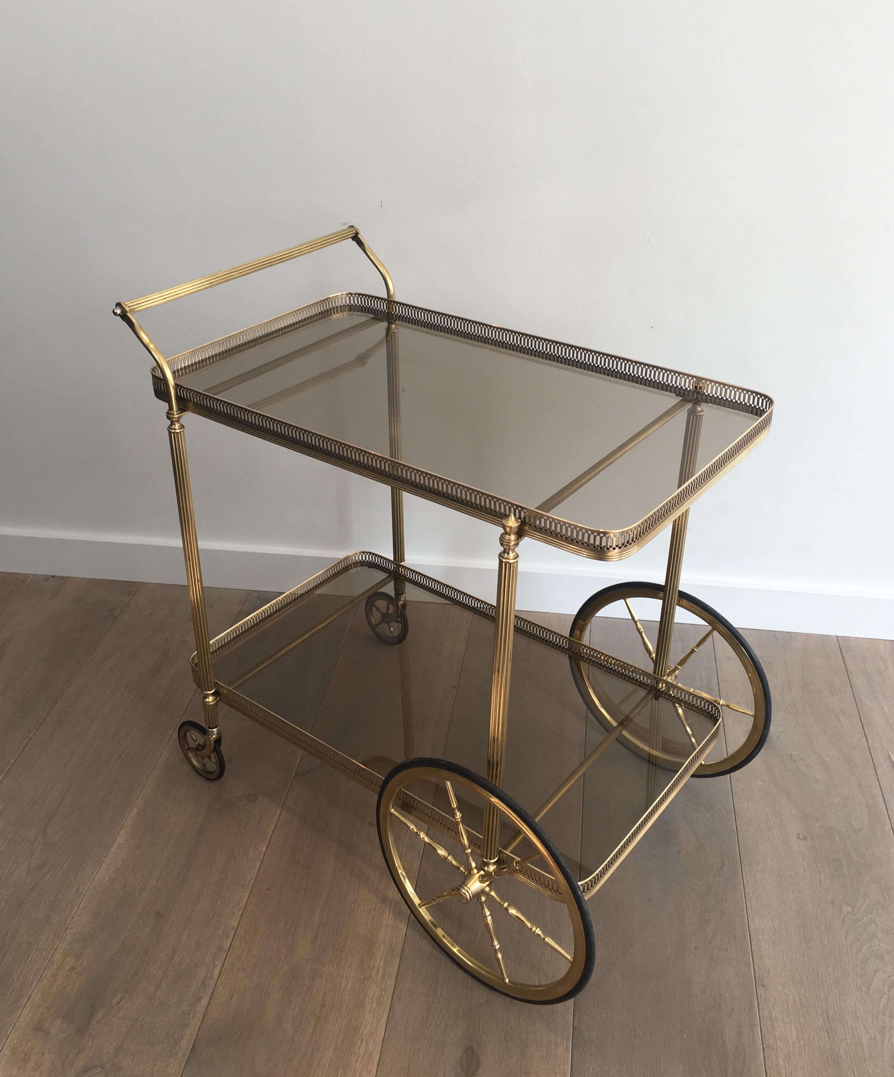 Neoclassical Brass Trolley, French, circa 1940 9