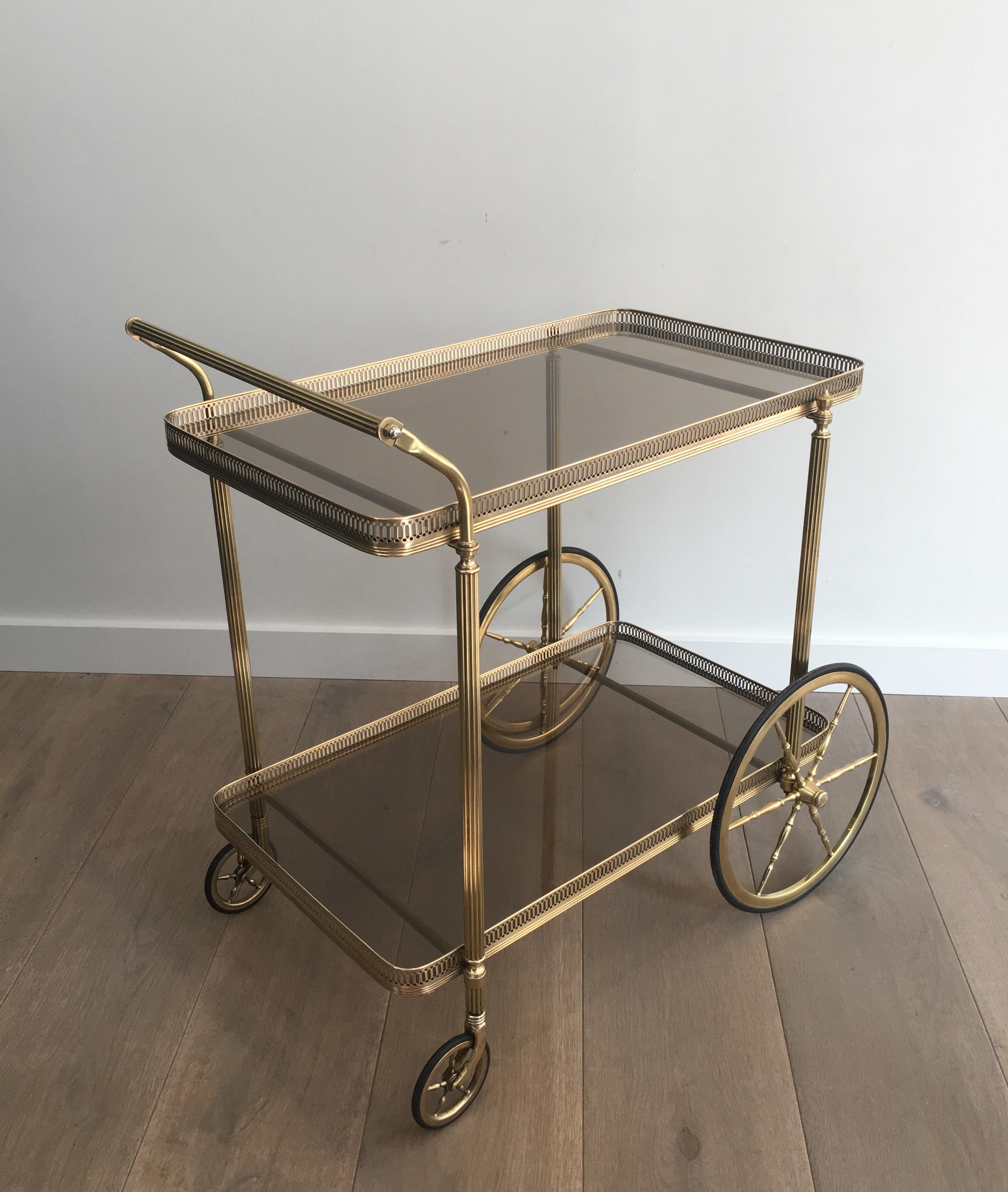 Bronzed Neoclassical Brass Trolley, French, circa 1940